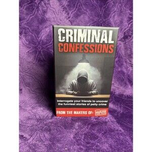 Criminal Confessions Card Game Used Unsolved Case Files